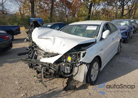 2012 Hyundai Sonata Hybrid из США, поврежденный, VIN KMHEC4A49CA046734